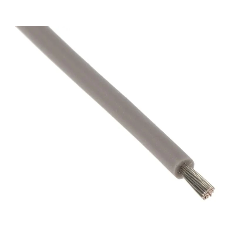 Lapp OLFLEX HEAT 180 SiF Series Grey 1 mm² Hook Up Wire, 19 x 0.25 mm Strands, 100 m Length, Silicone Rubber 50106