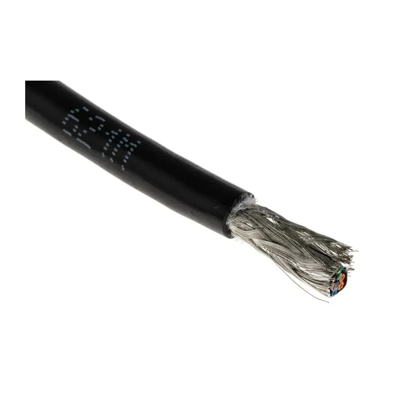 Belden Cat5e Screened Shielded Ethernet Cable 305 m Length Polyurethane Jacket Black 74003PU