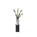 Belden Cat5e Screened Shielded Ethernet Cable 305 m Length Polyurethane Jacket Black 74003PU