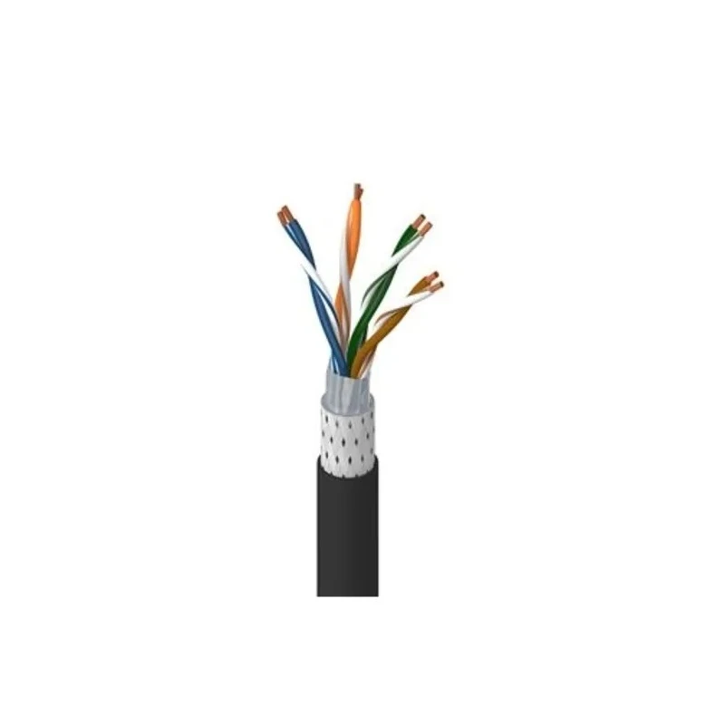 Belden Cat5e Screened Shielded Ethernet Cable 305 m Length Polyurethane Jacket Black 74003PU