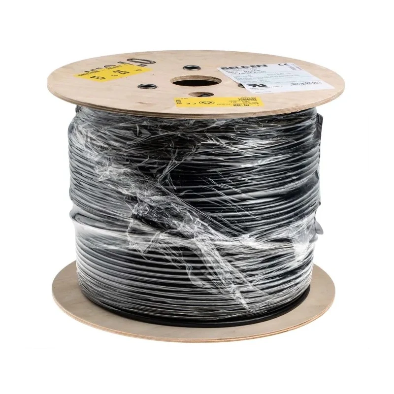 Belden 74002E Cat5e Ethernet Cable, 305 m Length, Shielded, Screened, Black PVC 74002E
