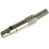 Switchcraft Cable XLR Connector, Straight, 125V Female, 3 Way, Silver Plating TA3FSHF