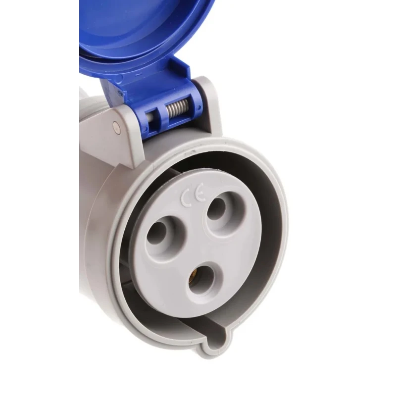 Scame Industrial Power Connector Rated At 32A, 230V, IP44 Blue Cable Mount IP44