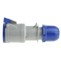Scame Industrial Power Connector Rated At 32A, 230V, IP44 Blue Cable Mount IP44