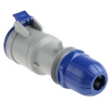 Scame Industrial Power Connector Rated At 32A, 230V, IP44 Blue Cable Mount IP44