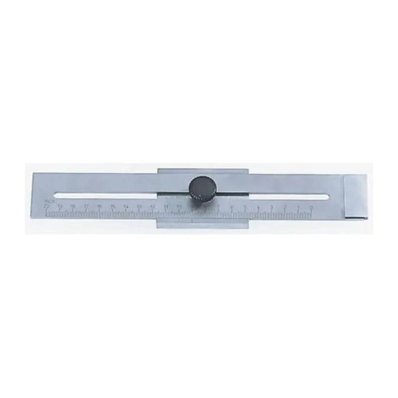 MikronTec 300 mm Metric Marking Gauge Chromium Plated Flat Design 304-9058