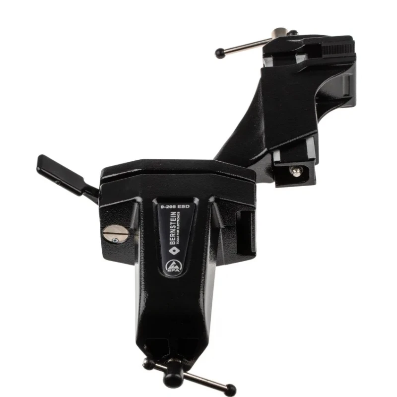 Bernstein Antistatic Bench Vice with 50 mm Jaw Width, 70 mm Jaw Opening, 38 mm Jaw Depth, 1.53 kg Weight, Screw 9-205-ESD