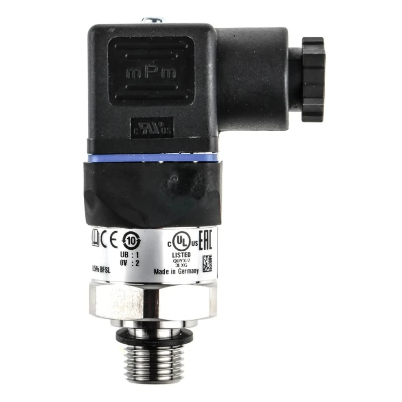 WIKA Compact Pressure Transmitter A-10 Series 0 to 100 bar 0.5 %FS Accuracy 4-20mA Output 304 Stainless Steel 12719383