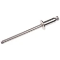 POP Stainless Steel Blind Rivet, Dome Head, 4 mm Diameter, 10.2 mm Length, Stainless Steel Mandrel SSD54SSBS