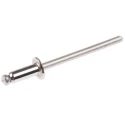 POP Stainless Steel Blind Rivet, Dome Head, 4 mm Diameter, 10.2 mm Length, Stainless Steel Mandrel SSD54SSBS