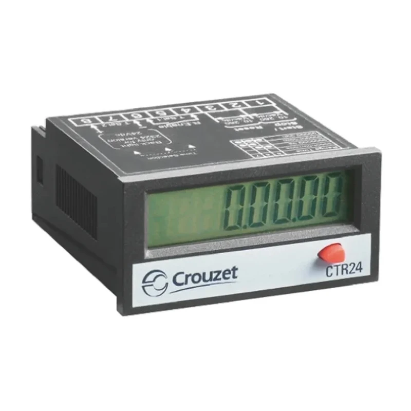 Crouzet 8 Digit LCD Counter, Manual Reset, 8mm Digit Height CTR24