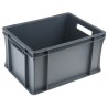 RS PRO 20L Grey Plastic Euro Container 400 mm x 300 mm x 220 mm 725-9151