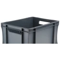 RS PRO 20L Grey Plastic Euro Container 400 mm x 300 mm x 220 mm 725-9151