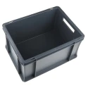 RS PRO 20L Grey Plastic Euro Container 400 mm x 300 mm x 220 mm 725-9151