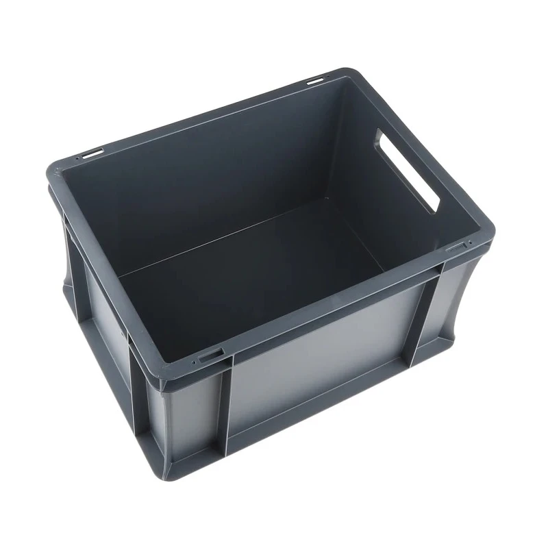 RS PRO 20L Grey Plastic Euro Container 400 mm x 300 mm x 220 mm 725-9151
