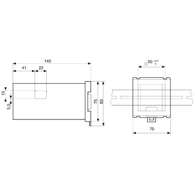 Crouzet Adapter for Use With Tachometer, Preselection Tataliser, Multi-Totaliser, Chronometer, Batch Counter 26546841