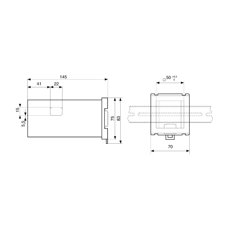Crouzet Adapter for Use With Tachometer, Preselection Tataliser, Multi-Totaliser, Chronometer, Batch Counter 26546841