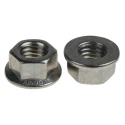 RS PRO Plain A2 Stainless Steel Flanged Hex Nut M12, 26mm Flange Diameter, 18mm Hex Size, 12mm Height, DIN 6923 725-9656