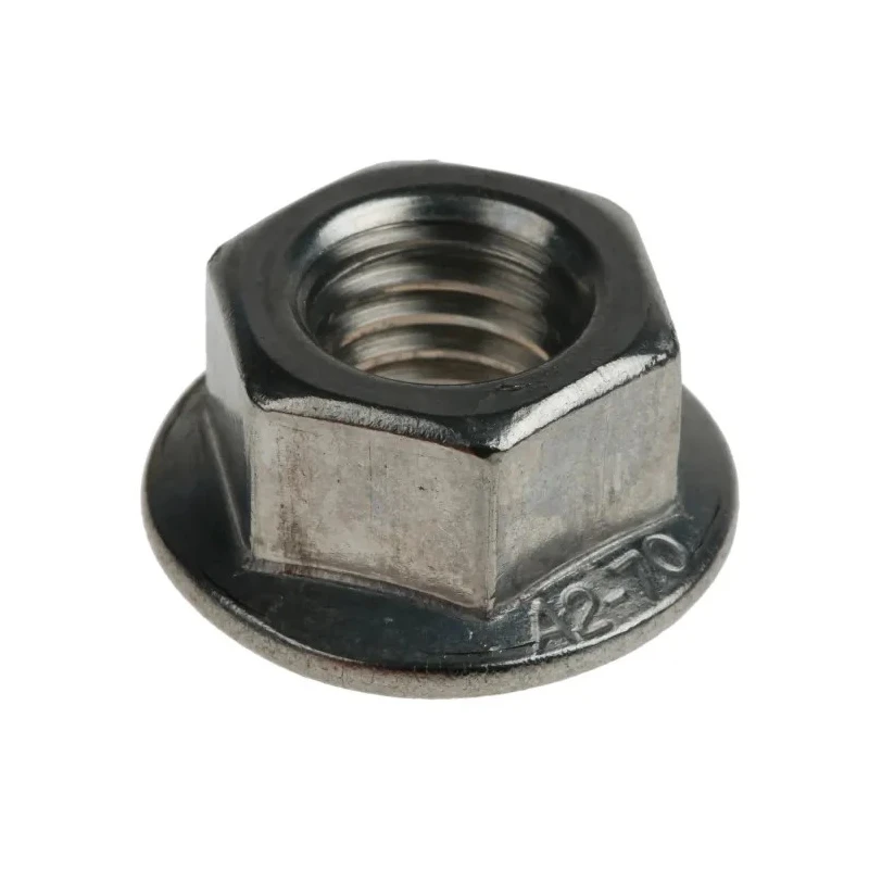 RS PRO Plain A2 Stainless Steel Flanged Hex Nut M12, 26mm Flange Diameter, 18mm Hex Size, 12mm Height, DIN 6923 725-9656