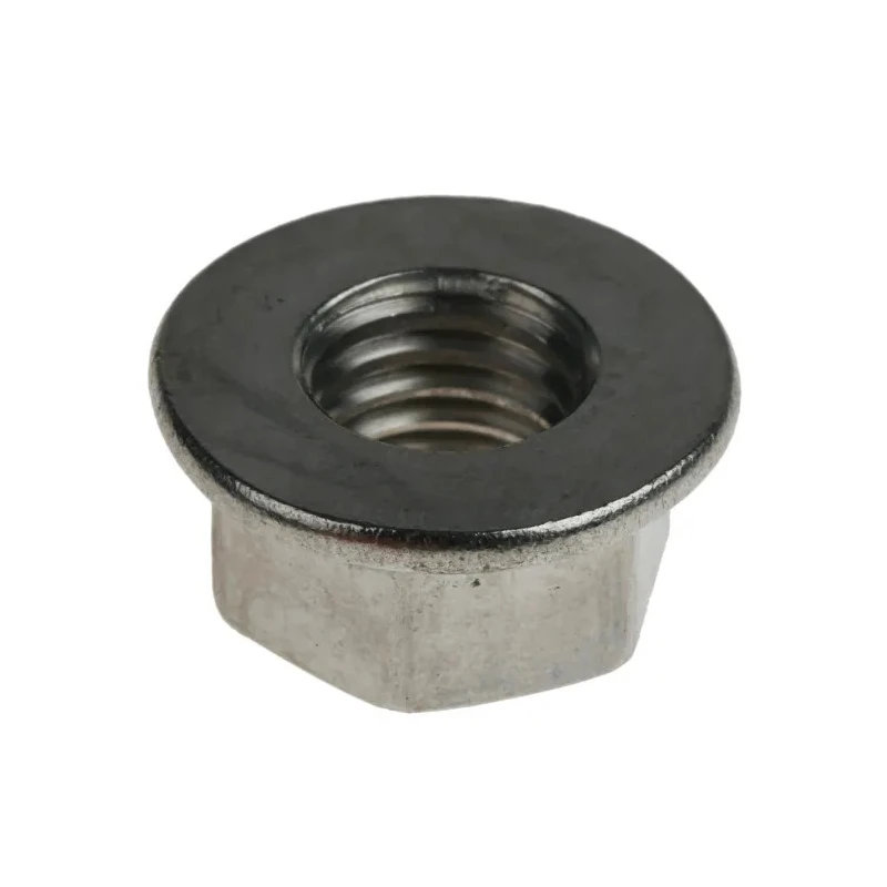 RS PRO Plain A2 Stainless Steel Flanged Hex Nut M12, 26mm Flange Diameter, 18mm Hex Size, 12mm Height, DIN 6923 725-9656