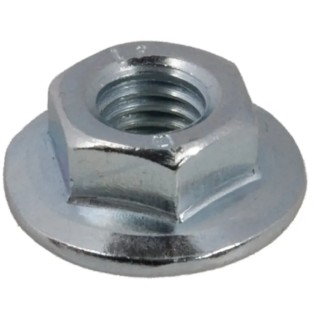 RS PRO Plain A2 Stainless Steel Flanged Hex Nut M10, 21.8mm Flange Diameter, 15mm Hex Size, 10mm Height 725-9653