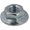 RS PRO Plain A2 Stainless Steel Flanged Hex Nut M10, 21.8mm Flange Diameter, 15mm Hex Size, 10mm Height 725-9653