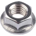 RS PRO Plain A2 Stainless Steel Flanged Hex Nut M8, 8mm Height, 17.9mm Flange Diameter, DIN 6923 725-9662