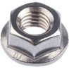RS PRO Plain A2 Stainless Steel Flanged Hex Nut M8, 8mm Height, 17.9mm Flange Diameter, DIN 6923 725-9662