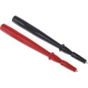 Fluke Test Probe, 1000V Voltage, 10A Current, Stainless Steel Tip, Red and Black TP1-1