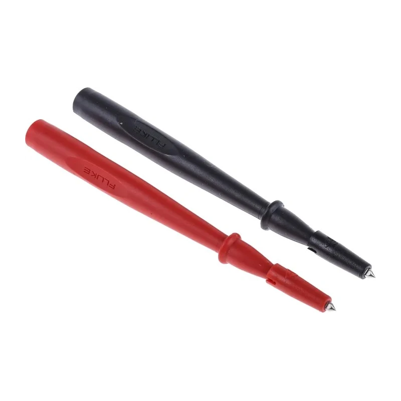 Fluke Test Probe, 1000V Voltage, 10A Current, Stainless Steel Tip, Red and Black TP1-1