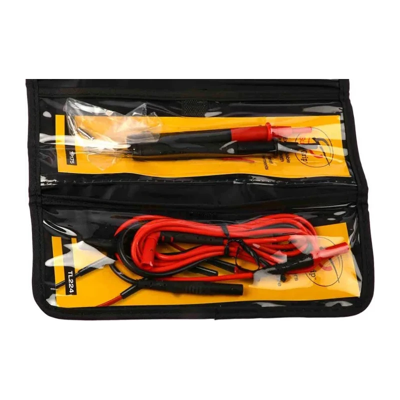 Fluke Multimeter Leads Test Lead Kit with Hook, Pincer, and Crocodile Clips CAT II CAT III CAT IV TLK-225-1