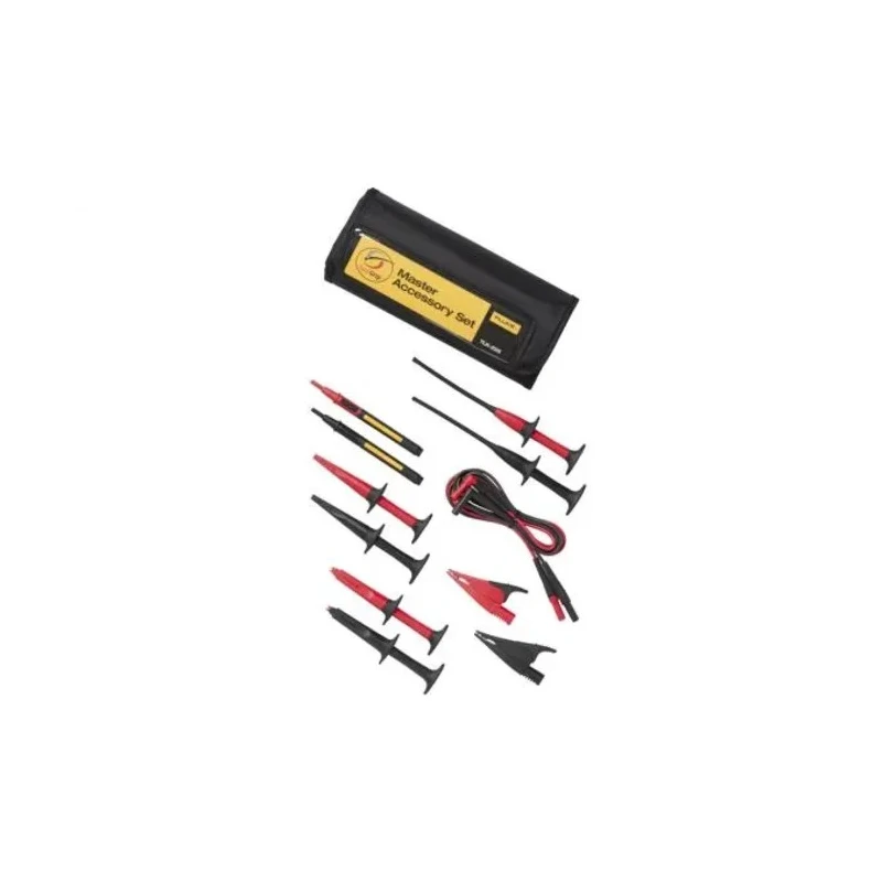 Fluke Multimeter Leads Test Lead Kit with Hook, Pincer, and Crocodile Clips CAT II CAT III CAT IV TLK-225-1