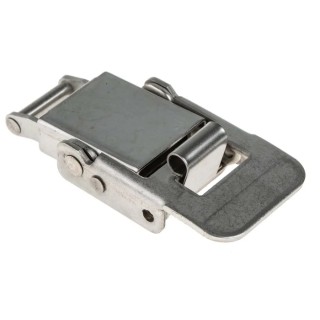RS PRO Stainless Steel Spring Loaded Toggle Latch 61 mm Length 29 mm Width 16 mm Depth 127N Operating Tension 726-4166