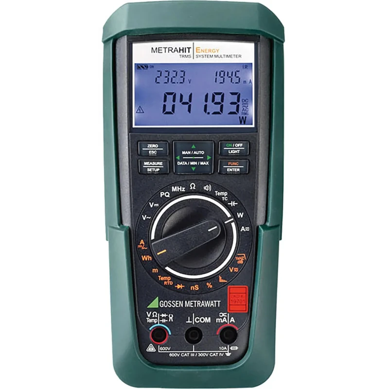 Gossen Metrawatt METRAHit ENERGY Handheld Multimeter True RMS 600V DC LCD Display M249A