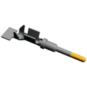TE Connectivity AMPSEAL 16 Series Male Crimp Terminal, 18 AWG Min, 14 AWG Max, Gold Plated Copper Alloy 638078-1