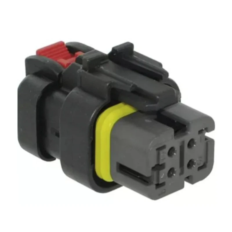 TE Connectivity AMPSEAL 16 Automotive Connector Female Grey Cable 4 Way Crimp Termination 776487-2