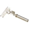 TE Connectivity Female Crimp Circular Connector Contact 16 AWG, Wire Size 14 AWG, 18 AWG, 13A, Gold Plated 776492-1