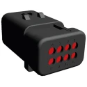 TE Connectivity AMPSEAL 16 Automotive Connector Male Red Clip 8 Way Crimp Termination 776495-1