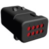 TE Connectivity AMPSEAL 16 Automotive Connector Male Red Clip 8 Way Crimp Termination 776495-1