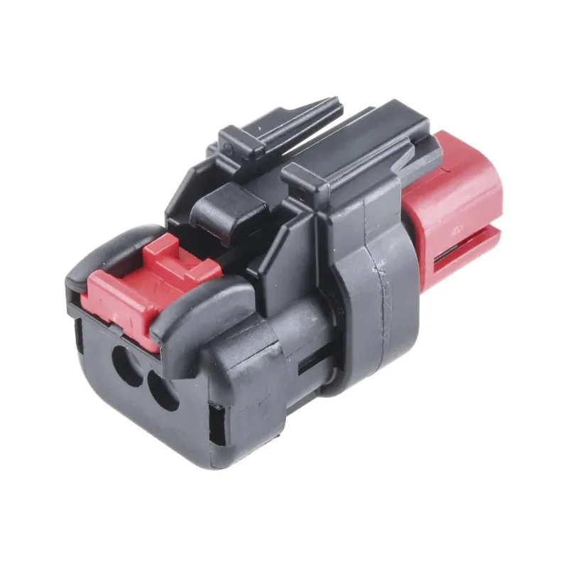 TE Connectivity AMPSEAL 16 Automotive Connector Female Red Cable 2 Way Crimp Termination 776522-1