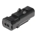 TE Connectivity AMPSEAL 16 Automotive Connector Male Red Clip 2 Way Crimp Termination 776534-1