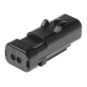 TE Connectivity AMPSEAL 16 Automotive Connector Male Red Clip 2 Way Crimp Termination 776534-1