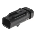 TE Connectivity AMPSEAL 16 Automotive Connector Male Red Clip 2 Way Crimp Termination 776534-1
