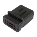 TE Connectivity AMPSEAL 16 Automotive Connector Male Red Clip 12 Way Crimp Termination 776539-1