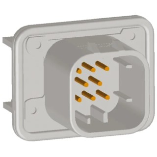 TE Connectivity Ampseal Automotive Connector Male Natural Panel Mount 8 Way Solder Termination 17A Current 1-776280-2