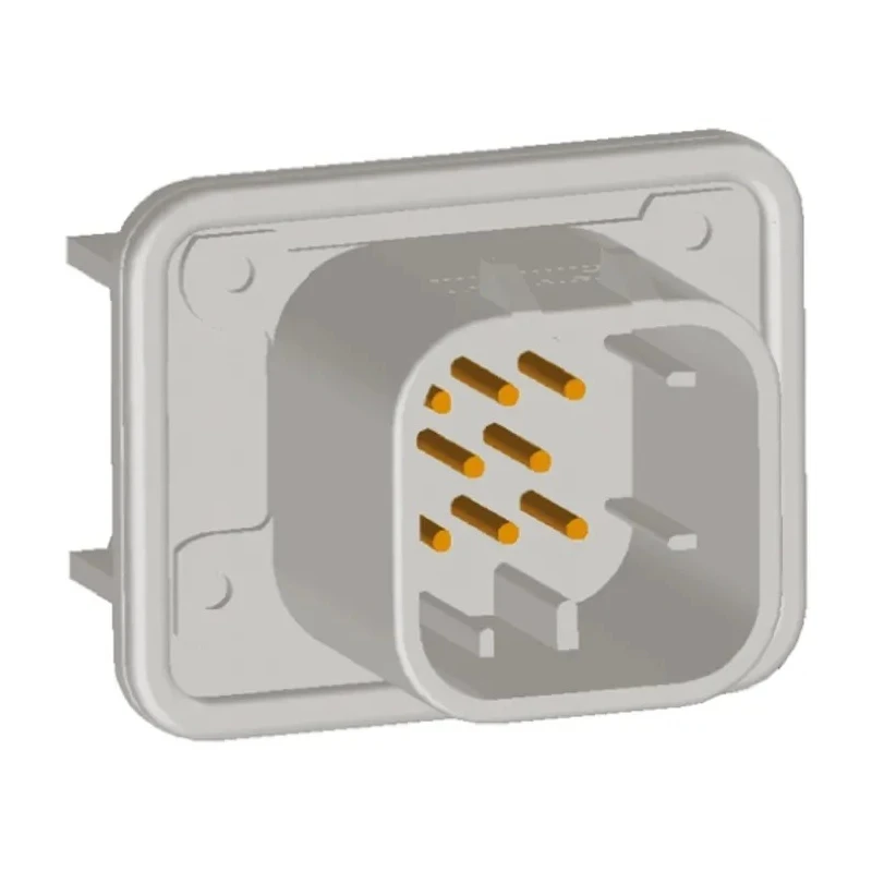 TE Connectivity Ampseal Automotive Connector Male Natural Panel Mount 8 Way Solder Termination 17A Current 1-776280-2