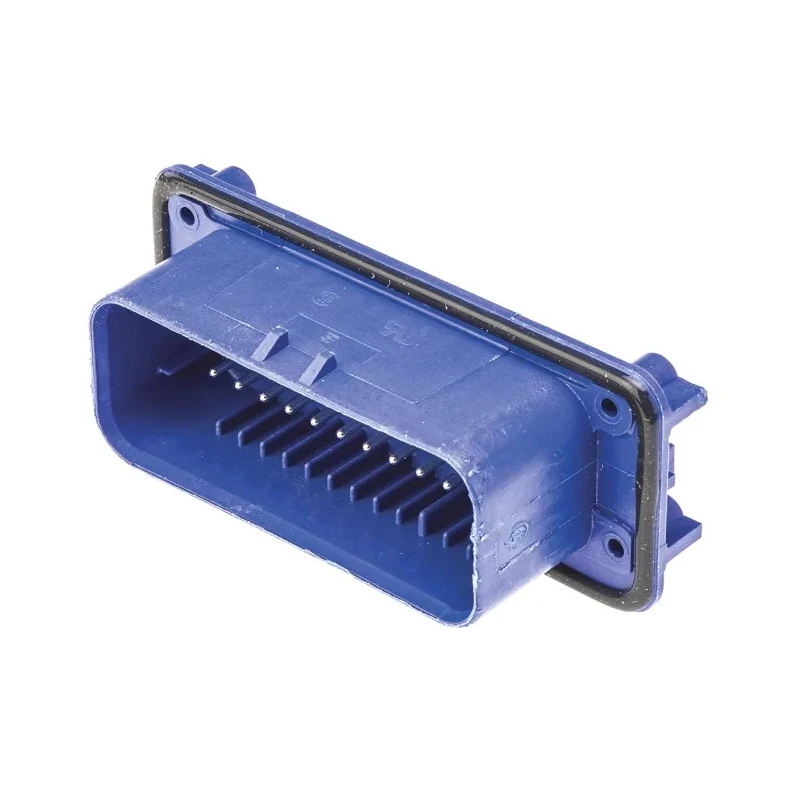 TE Connectivity Ampseal Automotive Connector Male Blue Panel Mount 35 Way Solder Termination 776163-5