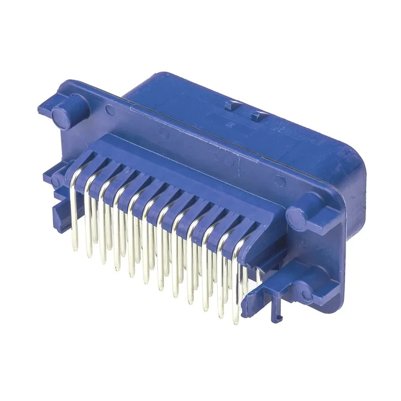 TE Connectivity Ampseal Automotive Connector Male Blue Panel Mount 35 Way Solder Termination 776163-5