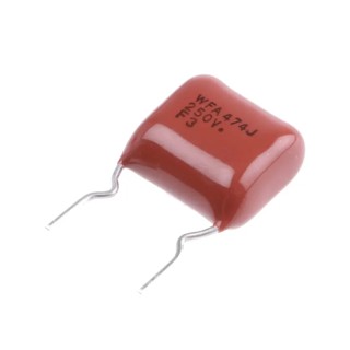 Panasonic ECWF(A) Film Capacitor, ±5 %, 470 nF, 250 V dc 250 V ac, Through Hole ECWF2474JAQ
