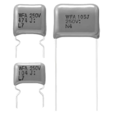 Panasonic ECWF(A) Film Capacitor, 680 nF ±5%, 450 V DC, Through Hole, Lead Pitch 15mm ECWF2W684JA